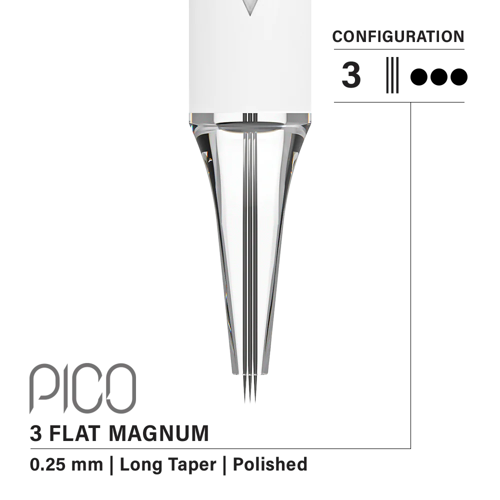 Vertix Pico Flat Magnum 3 / 0.25 mm Long Taper (20 pack)