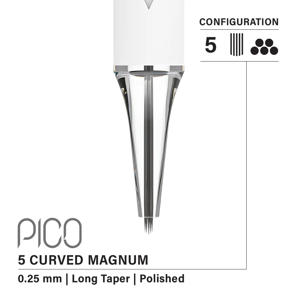 Vertix Pico Curved Magnum 5 / 0.25 mm Long Taper (20 pack)